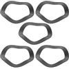 SHINEOFI 5 Pezzi Bike Crankset Washer Bike Chainset Core Washer a Onda Acciaio Inossidabile Nero per Asse del Crankset