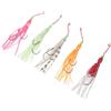 BESTOMZ 5 Pezzi Esca Morbida Luminescente, Silicone, Pesca Offshore e