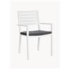 Bizzotto Set di 4 sedie da giardino con braccioli Helina -