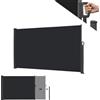 MAYTIIMO Tenda da sole laterale allungabile, protezione solare per balcone, terrazza, giardino, opaca, tenda da sole, 160 x 300 cm, antracite