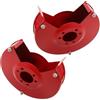 Levemolo 2 Set Coperture Protettive per Smerigliatrice da Banco Antiriflesso in Metallo Resistente Scudo Sicurezza per Levigatura con Foro Albero