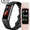 LIGE New Fashion Smartwatch uomo donna temperatura monitoraggio dell'ossigeno nel sangue braccialetto sport orologio intelligente impermeabile per uomo Laides