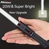Alonefire Torcia LED ad alta potenza 20W con fascio luminoso zoomabile, ricaricabile USB, per campeggio, attività all'aperto, caccia, pesca, camminata e illuminazione.