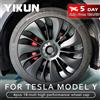 YIKUN 4PCS Coprimozzo Prestazioni Copriruota di ricambio 19 pollici Coprimozzo per automobile Accessori per copertura completa per cerchione per Tesla Model Y 2018-2024