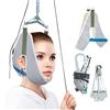 Hailicare Kit di trazione per collo appeso sopra la porta Cuscino Cintura Tutore Barella per correzione cervicale regolabile Massaggiatore per la testa posteriore