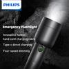 Philips 1236 torcia LED con tipo-C 18650 batteria ricaricabile torcia da pesca EDC Light Camping Self Defense