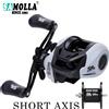 SAMOLLA Mulinello da pesca Baitcasting Mulinello da lancio d'acqua salata a tiro lungo 7.4;1 10KG Max Drag 6 + 1BB Disco ingranaggi in ottone