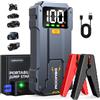BSMOOM Avviatore di emergenza per auto 10000mAh Power Bank Caricatore booster per auto Dispositivo di avviamento 12V Booster di emergenza per auto Batteria di avviamento al litio