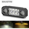 MAXGTRS Moto Scooter Faro LED Fendinebbia Lampade Faretto ausiliario 12V 24V per Honda Yamaha Suzuki Hero Italika Jawa BMW