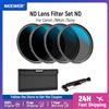 Neewer Set di Filtri per Lenti ND ND16/ND32/ND64/ND1000 Penna per la Pulizia delle Lenti Custodia per Filtro Kit di Accessori per Filtro HD per Canon Nikon Sony