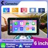Camecho Schermo da 6 pollici Wireless Carplay Android Auto Lettore intelligente portatile IP68 Display impermeabile per moto