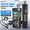 Noyafa Nf-8506 Tester per cavi di rete per la misurazione della lunghezza Continuty Prot Flash Lan Ping POE Test Led Light IP Scan Cable Tracker