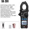 SNAKOL SK-203 Pinza amperometrica intelligente 600A Corrente CA/CC/RMS 35mm Testa a morsetto di grande diametro Retroilluminazione + Torcia doppia illuminazione