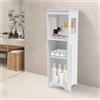 NONE Armadietto portaoggetti da bagno Scaffale per armadio in PVC bianco 28 * 25 * 90 cm Scaffale per riporre i fazzoletti Organizzatore Mobili per WC da bagno