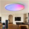 NONE Plafoniere intelligenti 18 pollici di grandi dimensioni telecomando APP dimmerabile moderna lampada LED RGB soggiorno camera da letto decorazioni per la casa