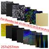 Sirol Per Bambu Lab P1S P2S Piastra di Costruzione A1 X1C Pei Texture 257x257 H1H PEY Peo Lamiera Molla di Acciaio Per Bambulabs X1 Carbonio Bambulab P1P