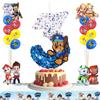 PAW PATROL Decorazioni per Festa di Compleanno PAW Patrol, Nuovi Palloncini Digitali, Set di Palloncini in Foil e Lattice, Stoviglie Usa e Getta per Eventi per Bambini