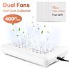 foreverlily Aspiratore per Polvere di Unghie con Doppia Ventola 4000RPM, Potente Collettore di Polvere a Doppio Turbo, Aspirapolvere Silenzioso con Filtro