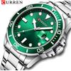 CURREN 8388 Orologio al Quarzo Resistente all'Acqua con Cinturino in Acciaio, Orologio da Polso da Uomo Business Casual con Calendario