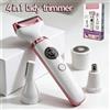 BRDCLIP Rasoio elettrico 4 in 1 per donna, trimmer per sopracciglia, naso, viso, ascelle, indolore, strumenti per la depilazione femminile, per la zona bikini