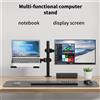 NONE Supporto per doppio monitor da 13-27 pollici, 360° ° Braccio di montaggio da scrivania regolabile con morsetto a C, VESA 75x57/100x100mm per schermi LCD fino a 8 kg (17,6 libbre)