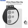 NEEWER Clip Filtro Telefono 67mm, Filtro Lente con Attacco Cold Shoe per iPhone 17/16 Pro/Pro Max, Android Samsung S26 Ultra