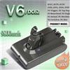 Ddadache Batteria per aspirapolvere 21.6V 6.8Ah per Dyson V6, compatibile con DC62, DC59, DC58, SV03, SV04, SV09, Animal, Motorhead, V6 Absolute, V6 Fluffy