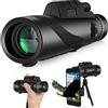 APEXEL Telescopio Monoculare HD 80x100 con Zoom Potente, Binocolo Portatile a Lungo Raggio per Caccia e Campeggio con Treppiede e Clip per Telefono