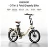 ONESPORT Bicicletta Elettrica Pieghevole ONESPORT OT16-2, Motore 250W, Batteria al Litio ad Alte Prestazioni 48V17AH, Display LCD a Colori con APP, per Pendolarismo Urbano, Pneumatici 20*3.0 Pollici, Velocità