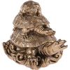 lachineuse - Statuetta 3 tartarughe Feng Shui - Tartarughe decorative - Simbolo di longevità, ricchezza, prosperità - Protezione della casa e della famiglia - 11 x 8 x 7 cm - Decorazione asiatica -