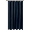 N&Y HOME Tenda da doccia in tessuto o fodera extra lunga, 175 x 200 cm, qualità alberghiera, lavabile in lavatrice, idrorepellente, blu navy, 72 x 84 cm