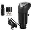 Alanmoship Pomello del cambio dell'ingranaggio da corsa del simulatore del camion USB con alto basso per ingranaggio Logitech G29 G27 G25 H, per ETS2 per giochi per PC ATS, lega di alluminio nera