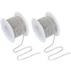 PATIKIL 2 Rotoli 11 Iarde Catena A Cristalli Chiusa Bianca 2mm