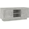 vidaXL Mobile Porta TV Grigio Cemento 102x35x45cm in Legno Multistrato