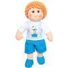 Heless 63 - Bambola di stoffa per ragazzo Fiete con outfit marittimo, circa 32 cm morbida bambola per coccolare, giocare e amare