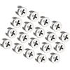 PATIKIL 15mm Dia Cam Lock Raccordi Dado, 15pz per Mobili Collegamento Zinco Lega, Tono Argento