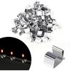 BORISCA 110 Pezzi Clip per Luci Natalizie Grondaia, Non Richiede Forature Luci Natalizie Ganci per Grondaie, Resistente Alla Deformazione Ganci per Grondaie per Lucine, Clip per Luci per Grondaia
