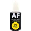 Alex Flittner Designs Pennarello a vernice RAL 1023, giallo traffico lucido, 20 ml, vernice per ritocco acrilico, per riparazione, legno, metallo, mobili da bagno