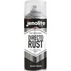 JENOLITE Directorust Vernice Aerosol Lucida | NERO | Vernice spray multisuperficie | Per l'uso su legno, metallo, plastica, ceramica e superfici arrugginite | 400ml | RAL9005