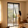 GAIFNAG Zanzariera Magnetica 94 x 280 cm Protezione Dalle Zanzare, Easy to Install, Autoadesiva Traspirante Tenda Magnetica Zanzariera per Balcone Soggiorno Cantine Terrazze, Nero