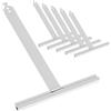 QWORK® Set da 6 Ganci per Tapparelle150x190mm, Fissaggio a Molla in Acciaio, Ganci di Sicurezza