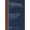V.N. Shevchenko Qualitative Topics in Integer Linear Programm (Copertina rigida)