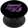Alzheimer's Awareness Purple Ribbon Appa Support Squad Ribbon Alzheimer Awareness Family PopSockets PopGrip Adesivo