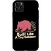 Wombat Burrowing Wildlife Animal Lover Custodia per iPhone 11 Pro Max Costruito come un piccolo bulldozer Wombat Forza
