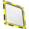 SilverStone SST-FF123BY - Pannello antistatico sottile per ventole 120mm, assorbimento fino a 4dBA, nero/giallo