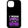 Alzheimer's Awareness Purple Ribbon Appa Custodia per iPhone 15 Indosso il viola per la consapevolezza dell'Alzheimer di mio fratello