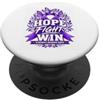 Hope Through Alzheimers Awareness Hope Fight Win Memory Support Alzheimer Consapevolezza Viola PopSockets PopGrip Adesivo