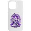 Hope Through Alzheimers Awareness Custodia per iPhone 14 Pro Max Hope Fight Win Memory Support Alzheimer Consapevolezza Viola