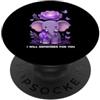 Alzheimer's Awareness Purple Ribbon Appa Simpatico elefante viola nastro Alzheimer's Awareness PopSockets PopGrip Adesivo
