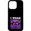 Alzheimer's Awareness Purple Ribbon Appa Custodia per iPhone 15 Pro Max Indosso il viola per la consapevolezza dell'Alzheimer di mio fratello